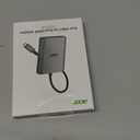 Acer USB C to Dual HDMI Adapter 4K@60Hz, 4-in-1 HDMI Splitter for Dual Monitors with 100W PD, USB 3.0, Docking Station Dual Monitor Compatible with Acer, MacBook Air/Pro, Dell XPS, HP, etc