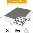 LUMUNANCE Box Spring Queen 9 Inch, High Profile Box Spring for Queen Bed, Mattress Foundation with Fabric Cover, Easy Assembly