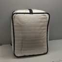 Madison Park King Comforter Set Clipped Jacquard Stripes with Buttons Boho Comforter for a King-Size Bed, Cotton Oversized Comforters with Removable Cover Boho Bedding, King Ivory 9 Piece