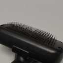Dipoo Self Cleaning Shedding Brush - Skin Friendly Grooming Tool for Dogs, Cats, and Puppies, Deshedding and Hair Removal for Long and Short Haired Pets, Black