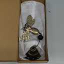 Bronze Bee Wind Chimes  Garden, Home & Patio, Balconies, Room, Indoor, Outdoor Decoration, Bee Decor, Outdoor Bees Wind Catcher, Memorial Wind Bells Gifts for Mom & Women