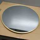 NEWBULIG Round Bathroom Mirror for Over Sink, 20 Inch Wall Mount Vanity Circle Mirror with Matte Metal Framed, Decor for Bathroom, Entryway, Bedroom, Gold