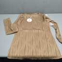 Long Sleeve Tops for Women Spring Fall Trendy Business Dressy Casual Shirts Crewneck Textured Blouse Clothes, XL