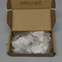 Haliwu 10 Pack Brushed Brass Cabinet Knobs Kitchen Cabinet Knobs Round Drawer Pulls for Bathroom Kitchen Bedroom