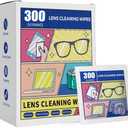Pre-Moistened Lens Cleaning Wipes, Cleaning Wipes for Glasses, Computer & Laptops Screens, Smart Phones, Optical Lens, Goggles, and Watch Screen l Quick-Dry and Scratch-Free (Multicolor)