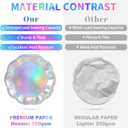 175 Pcs Iridescent Plates and Napkins Set, 25 Guest Iridescent Party Supplies Include Scalloped Plate Napkin Cup Forks Knives Disposable Plastic Cutlery for Birthda Bridal Wedding Disco