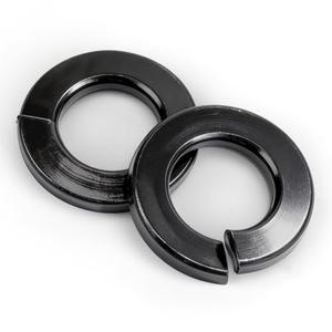 Sieqioor 70Pcs Spring Lock Washer, 5/16" SAE Split Lock Washer, Black 304 Stainless Steel Lock Washers & Flat Washers for Screws Bolts