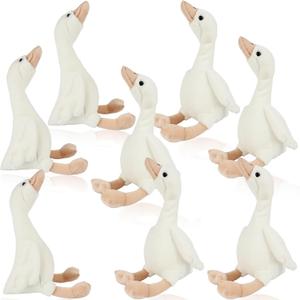 8 Pack 15.7 Inch Soft Swan Stuffed Animal Toy Smooth Plush Goose Toy Long Goose Neck Swan Hugging Pillow Goose for Party Gifts