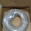5/16 Stainless Steel Cable150FT, 7x19 Strands Aircraft Cable, 9000 lbs Breaking Strength Stainless Steel Wire Rope with M8 Clips Clamp and Thimbles for Boat Lift Cable,Winch Cable