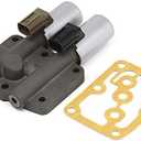 28250-P6H-024 Transmission Dual Linear Solenoid Compatible with Honda Accord Odyssey Acura CL TL MDX Pilot Prelude 28250P6H024 with 1PCS Gasket and 3PCS O-Rings