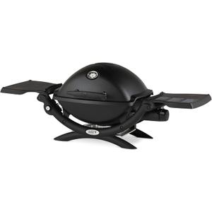 Weber Q1200 Liquid Propane Portable Gas Grill for Travel and Camping, 1 Burner, Black