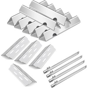 Flavorizer Bars,Heat Deflectors and Grill Burner for Weber Genesis II E-410, S-410, LX E-440, S-440 (304 Stainless Steel, 66030 * 7+ES/410 * 4+66790 * 4)