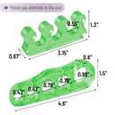 Dr. JK- ToePal Gel Toe Separator, 4 Pairs, Toe Spacers, Bunion Corrector, Green & Blue, Christmas Gifts