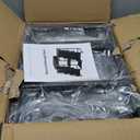 NEWSENDY Record Player Stand with Vinyl Storage,Record Player Table with Vinyl Record Storage Up to 285 Albums, Turnta ble Stand, Record Cabinet for Media Stereo Audio