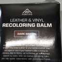 FORTIVO Leather Recoloring Balm, Color Restorer, Scratch Remover, Couch Paint and Repair, Leather Balm for Couches (Dark Brown)