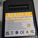 Akkopower Replacement for Dewalt 20V Max Battery: 8.0Ah Lithium Batteries Compatible with Dewalt Battery DCB208 DCB200 DCB206 DCB205 DCB204 Cordless Power Tools 2 Pack
