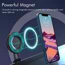 Phone Mount for Tesla Model 3 Model Y, Strong Magnetic Designed for MagSafe Car Mount Phone Holder for Tesla Screen Monitor, Invisible Foldaway Tesla Accessories for iPhone 12/13/14/15 Series (Updated Version)