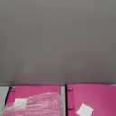 INFUN 1 Inch Telescoping Project Organizer Binder-2PCS,13 Pocket, Customizable Front Cover, 5 Colors Pocket Divider and Plastic Binder Pocket225 Sheet Capacity-Pink