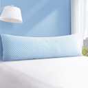 EASELAND Firm Pillows Shredded Memory Foam with Adjustable Fill - Body Size Set of 1, Removable Cooling Cover for Hot Sleepers, Cool Bed Pillow for Side Back Stomach Sleepers