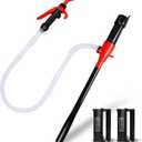 Portable Battery Operated Fuel Transfer Pump,Electric Siphon Pump for Gas,Water, Oil and Diesel Transfer (Red)