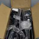 Room Divider Curtain Rod, No Drilling Room Separator for Space Partition Adjustable 4-10ft(H) 28-70inch(W) Heavy Duty Temporary Wall Divider Floor to Ceiling Tension Rod, Black