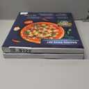 Pizza Pan - 14 Inch Nonstick Pizza Pan for Oven with Widen Handles for Cooking, Baking, and Grilling - Durable, Even Heating, Long-Lasting Kitchen Cookware (1, Golden)