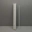 DEZ FURNISHINGS Cordless No Tools 1" Magnet Mini Blinds for Metal Doors, Room Darkening, 25" W x 42" H, White