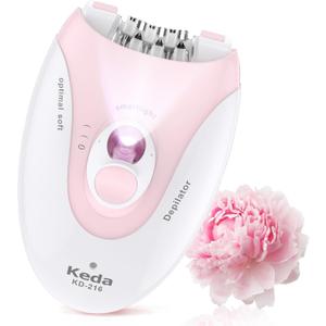 Facial Epilator for Women, Lady Epilators Hair Removal for Face, Epilators with LED Light, Two Speed Hair Removal Device, Epilator for Women, Pluxy Facial Hair Removal for Bikini Arm Legs Armpits