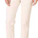 Amazon Essentials Women's High-Rise Regular-Fit Ankle-Length Tapered-Leg Khaki Pant (White)