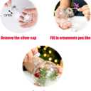 12 pcs 2.36Inch Clear Plastic Refillable Decor Balls,60mm DIY Clear Plastic Ornaments Christmas Tree Hanging Balls Christmas for DIY Craft Projects,Wedding,Party, Home DecorationGold