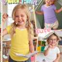Halfchet 3 Pack Toddler Girls Short Sleeve T Shirts | Short Sleeve, Crewneck, Summer Casual Tees, Soft Fabric, Breathable, Stretchy, Comfort Fit, Kids Daily Tops, Available 18M-5T