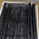 MILEFA 6 Tiers Metal Shoe Rack，Large Capacity Shoe Rack Holds 24 Pairs of Shoes, Durable and Stable, Adjustable Metal Shelf Stackable Shoe Shelf for Entryway, Hallway, Living Room, Closet