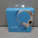 LilGadgets Connect+ Style On-Ear Kids Headphones with Microphone - SharePort Technology, SoftTouch Padding, Detachable Cable, Volume Limiting, Durable & Adjustable - Blue