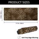 Large Mouse Pad Leopard Print Cheetah Non-Slip Rubber Long Gaming Desk Mat Big Computer Keyboard Mousepad Waterproof Protector Wristing Pad for Gaming Office Home Decorative 31.5 X 11.8 Inch