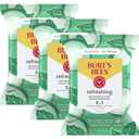 Burt's Bees Cucumber & Mint Face Wipes, for All Skin Types, Refreshing Makeup Remover & Facial Cleansing Towelettes, 30 Ct. (3-Pack)