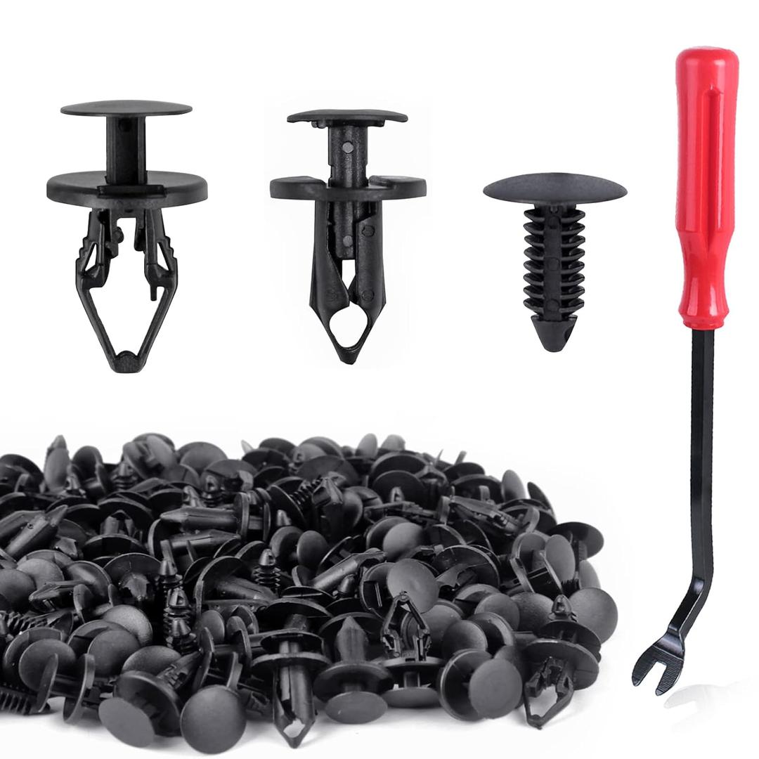 3 in 1 GM A20991 Fender Liner Clips Compatible with 11589292 Bumper Fastener Rivet 21030249 Door Trim Panel 1605396/1595864 GMC Trucks Buick Plastic Push Pins