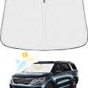 Windshield Sun Shade for 2022-2025 2026 Kia Carnival Accessories Thicken 6-Layer Front Window Sunshade Cover Sun Visor Protector Foldable Block UV Rays Keep Vehicle Cool