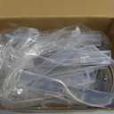 24 Pcs Wedding Church Pew Clips Bulk Heavy Duty Plastic Hooks Clear Chair Wreath Hanger Pew Flower Holders for Wedding Ceremony Church Aisle Chair Table Bow Garland Decorations