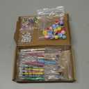 12 Set Plastic Bead Pen Beaded Pens Kit DIY Pens Making Kit With Round Wooden Beads Rhinestone Spacer Beads Shaped Wooden Beads Cute Beaded Pen for Students Schools Office Supplies(Cow)