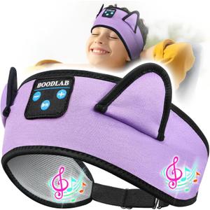 Kids Headphones Headband Wireless, Kids Bluetooth Headband, Baby Headphones with Thin Speakers & Wired Playback 3.5 MM Jack, Perfect Toddlers & Children's Earphones for Home, School & Travel