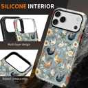 iPhone 17 Pro Max Case for MagSafe Non Slip Hard Shell Acrylic and Silicone Soft Shell Combination Phone Style 2-in-1 Vintage Farm Animal Chicken Lover Pattern
