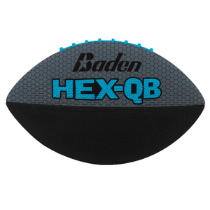 Baden Jr Football Hex - Black/Gray/Blue