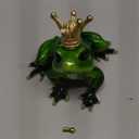 Frog Crown Prince Prime Bedroom Ornament Collectible Cute Figurine Statue Home Office Desk Bookcases Decorations Gifts for Women Sister Lover Room Baby Shower Decor Cake Topper