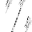 Cordless Vacuum Cleaner, 600W 50KPA 65Mins Runtime Fast Charging Vacuum Cleaner, Self-Standing LED Light Touch Screen Stick Vacuum for Home Light Weight,for Pet Hair/Carpet/Floor, White