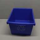 Storex 4 Gallon (15L) Recycle Bin, 14.8 x 7.87 x 11.25 Inches, Blue (61505A06C)