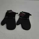 Oven Mitts Pair, Black - Flexible, 100% Cotton with Unique Heat Resistant Food Grade Silicone, Thick Terry Cloth Interior, 500 F Heat Resistant