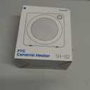 Gaiatop Mini Space Heater, Lightweight PTC Ceramic Fast Heating 500W Energy Efficient for Indoor Use, Overheating & 45 Tip-Over Protection, Portable Desk Electric Heaters for Office Home Purple