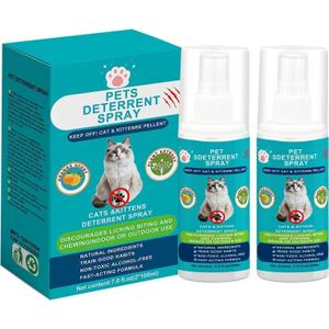 Cat Deterrent Spray, Cat Scratch Deterrent Spray - for Indoor & Outdoor Cats Behavior Training Prevent Urine Marking, 7.0 fl.oz