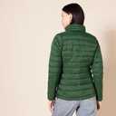 Amazon Essentials womens Lightweight Long-Sleeve Water-Resistant Packable Puffer Jacket (Available in Plus Size) (X-Small, Dark Green)