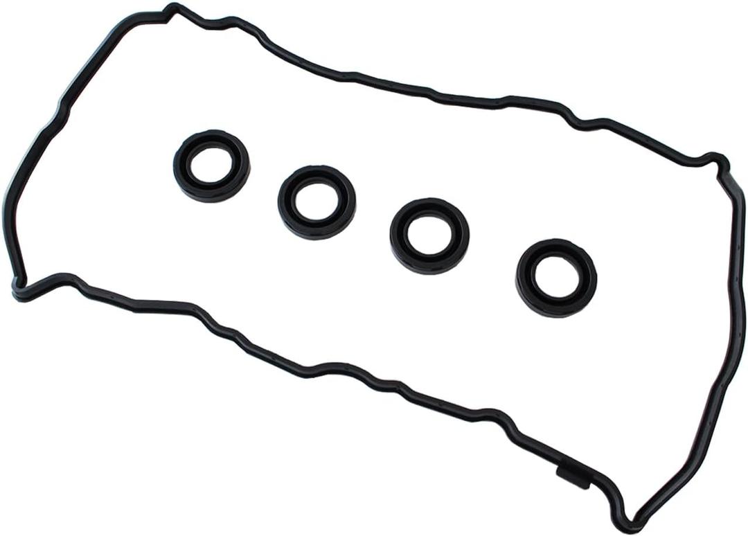 AUCERAMIC Valve Cover Gasket Set Fit for Nissan Altima 2007-2012, Rogue 2008-2012, Sentra 2007-2012, 2.5L L4 Engine Code QR25DE Replace#13270-JA00A, 13270JG30A, VS50777R, VS50437A, 036-1758